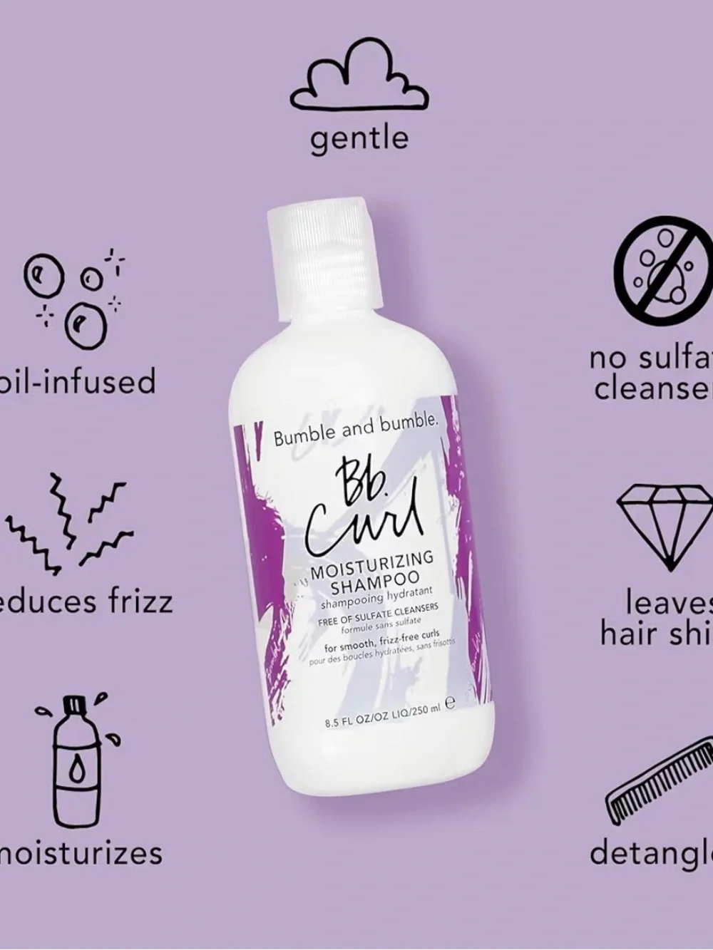 NEW- 2 Bottles of Bumble and bumble Curl Moisturizing Shampoo